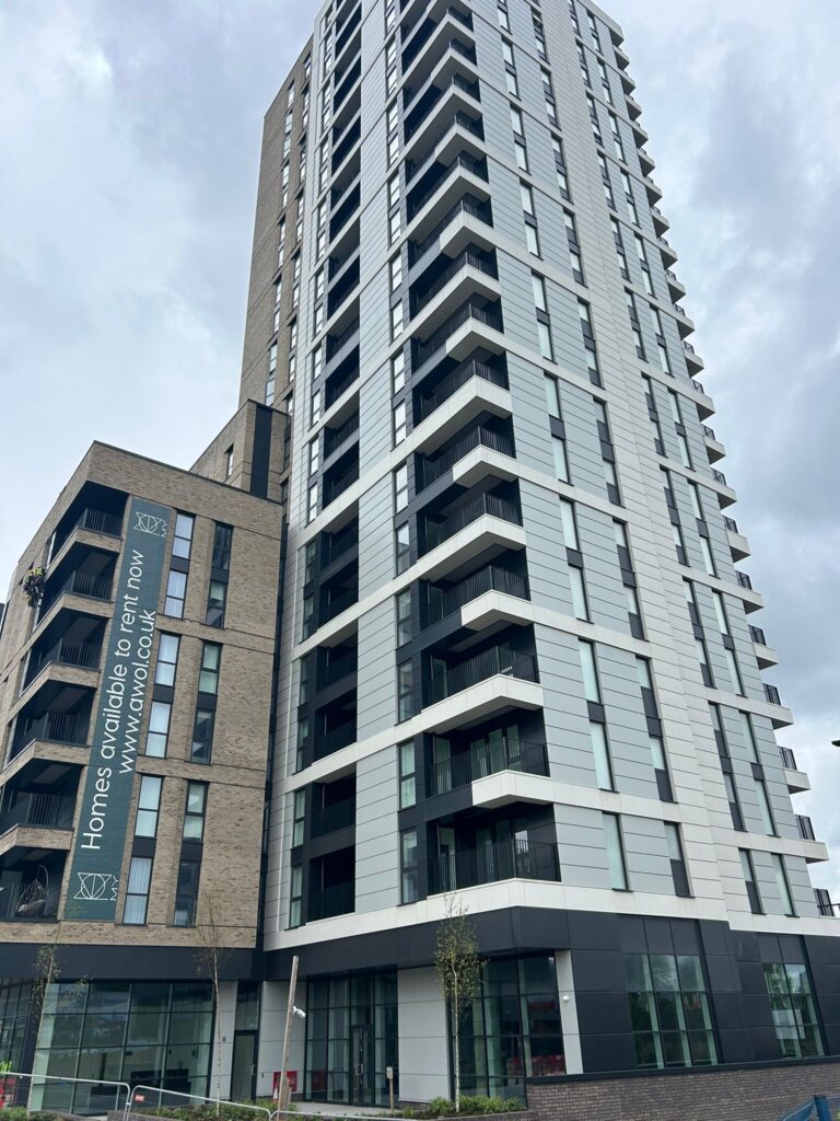 aluminium rainscreen cladding - mitres yard, scrubbs lane