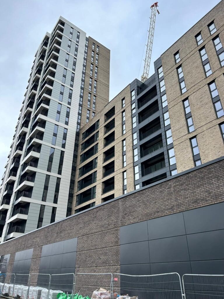 recess fixed cladding, mitres yard, scrubbs lane